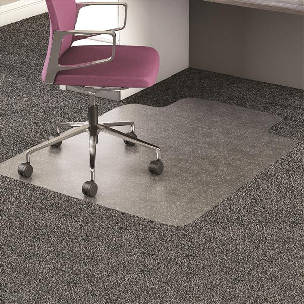 Deflecto Clear Polycarbonate All Day Use Chair Mat for All Pile Carpet 36 x 48 