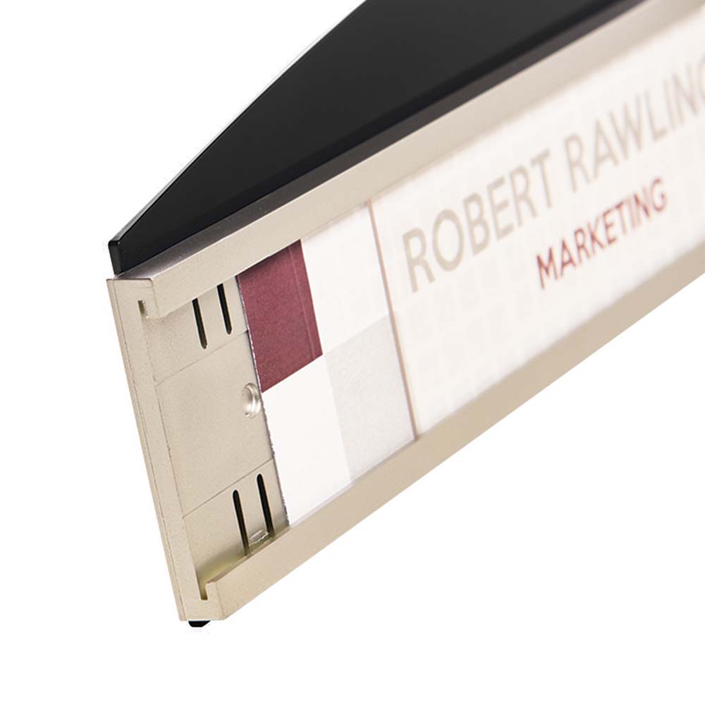 Interior Image® Nameplate Sign Holder 8.5" x 2" Deflecto