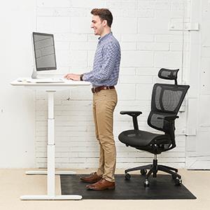 Ergonomic Sit Stand Chair Mat for Multi Surface Deflecto