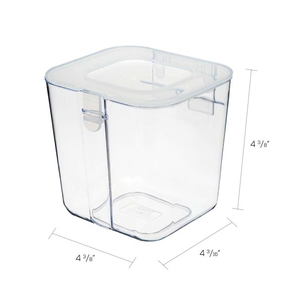 deflecto® Stackable Caddy Organizer, Large, Plastic, 13.24 x 4 x 4.38,  White