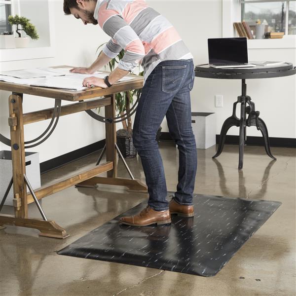 Deflecto Ergonomic Sit-Stand Chair Mat for Multi-surface