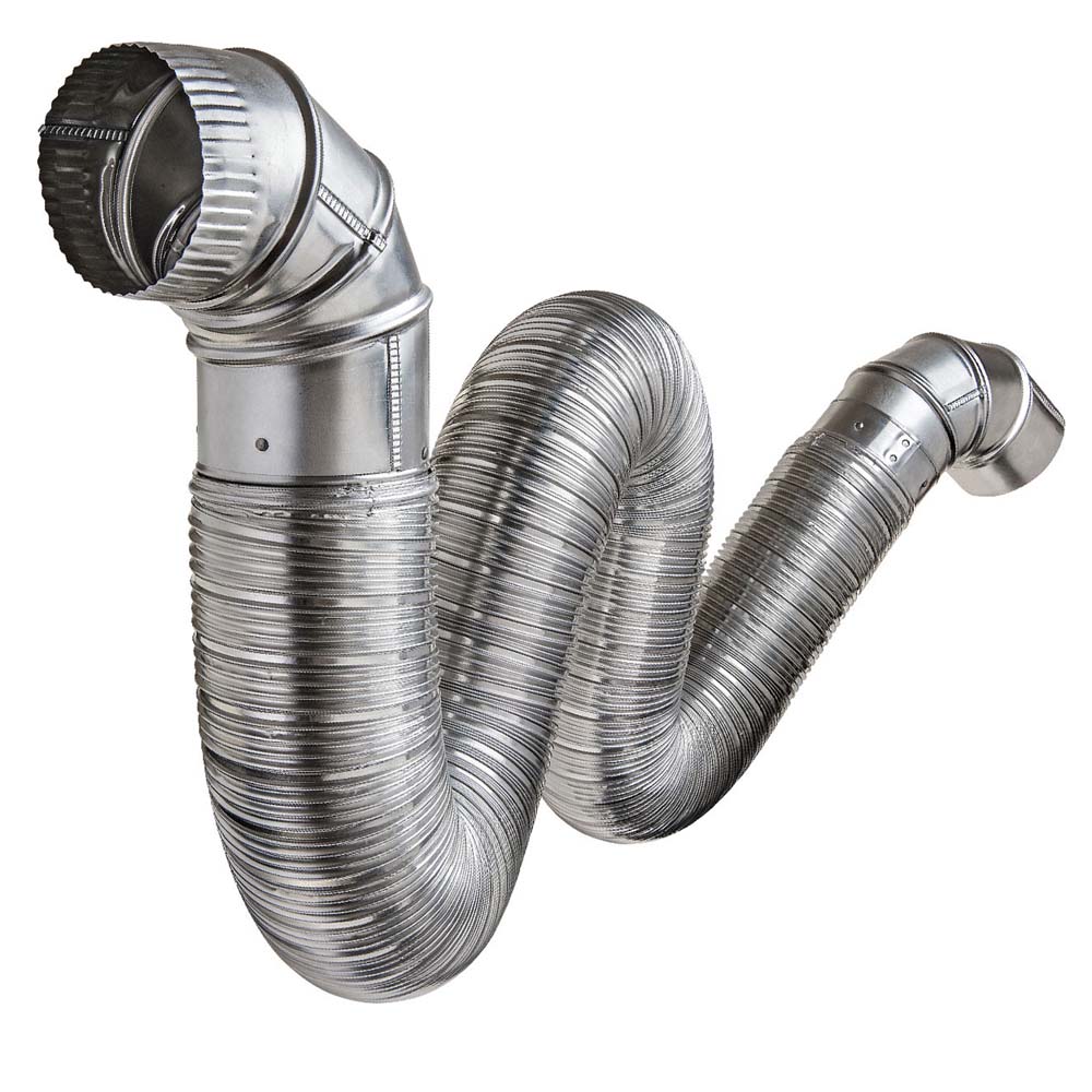 Skinny Duct Aluminum Dryer Vent 4" Oval Deflecto