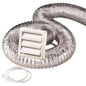 4" Dryer Vent Kit w/ Louvered Hood