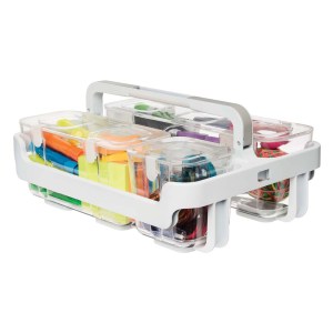 Deflecto Washi Tape Storage Cube-Clear, 10Wx7Hx6.8D