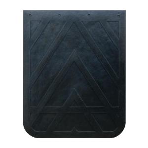 Molded Rubber Mud Flaps, Chevron, Steel Insert, 5/16"