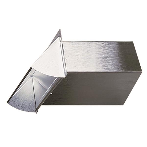 3.25 in.   10 in. Aluminum Wall Cap w/ damper