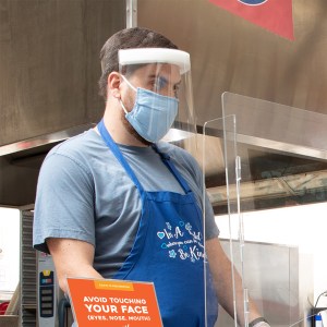 Anti-Fog Disposable Personal Face Shield with Foam - 100 Pack