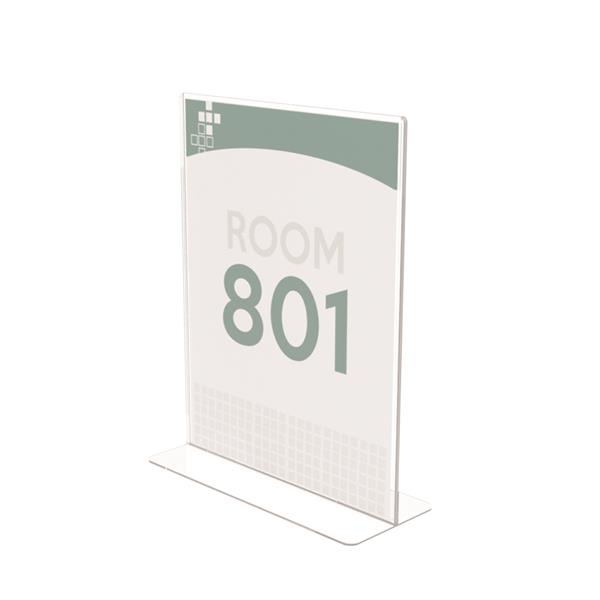 Superior Image® Double Sided Sign Holder - Portrait - 8.5