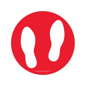 12" Adhesive Floor Decals - Footprints