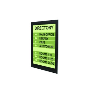 Superior Image® Wall Mount Black Border Sign Holder - 8.5" x 11"