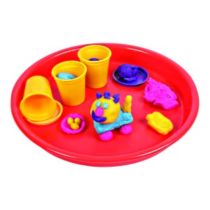 Antimicrobial Kids Round Storage Tray 13"