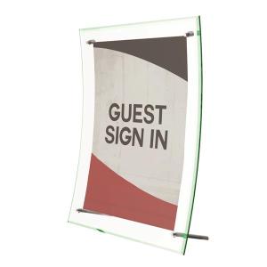 Superior Image® Curved Edge Sign Holder