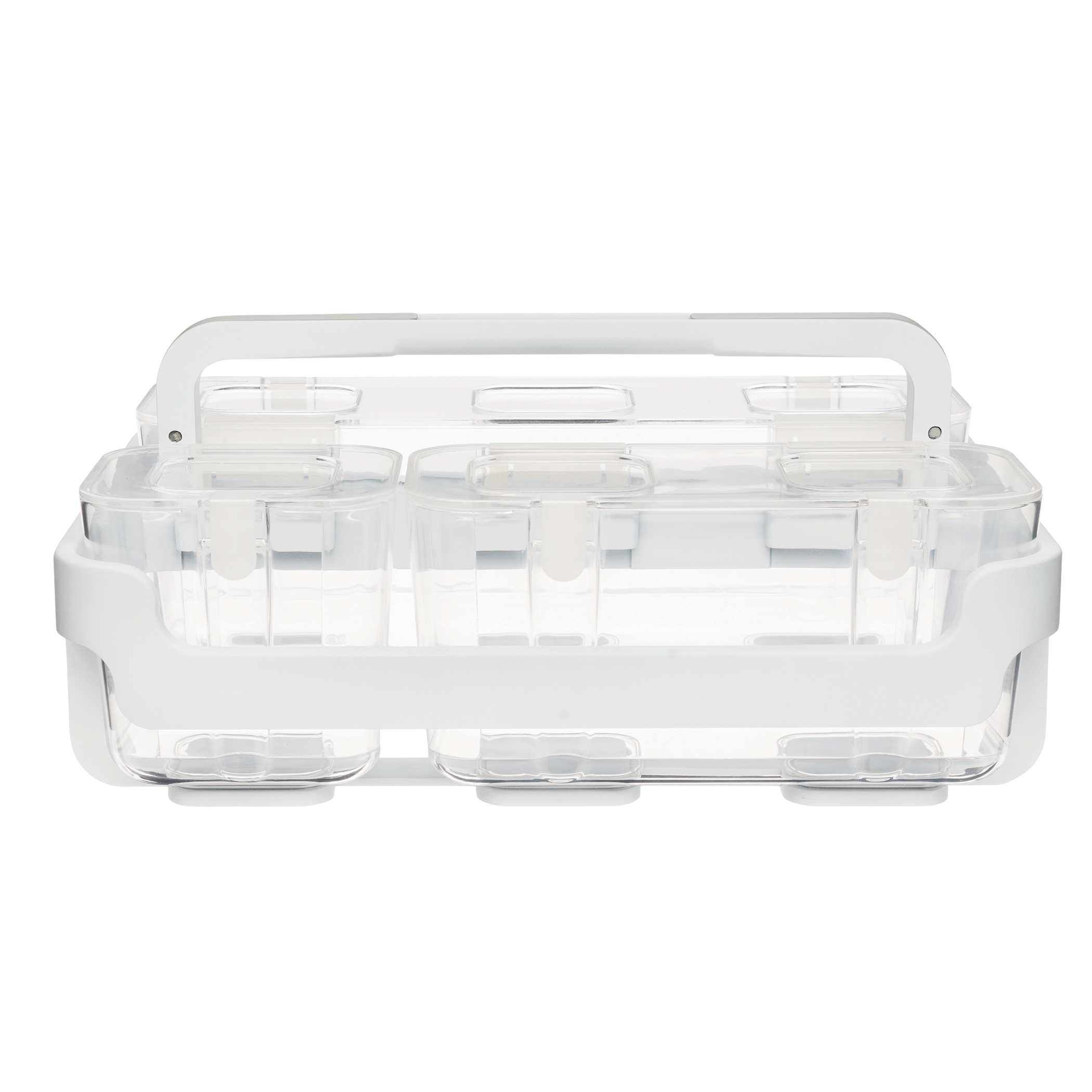 Stackable Caddy Organizer W 3 Containers Deflecto