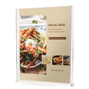 Double-Sided Sign Holder w/Oval Base