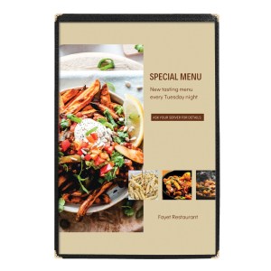 Double-Sided Menu Cover