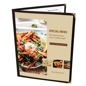 Booklet Style Menu Cover
