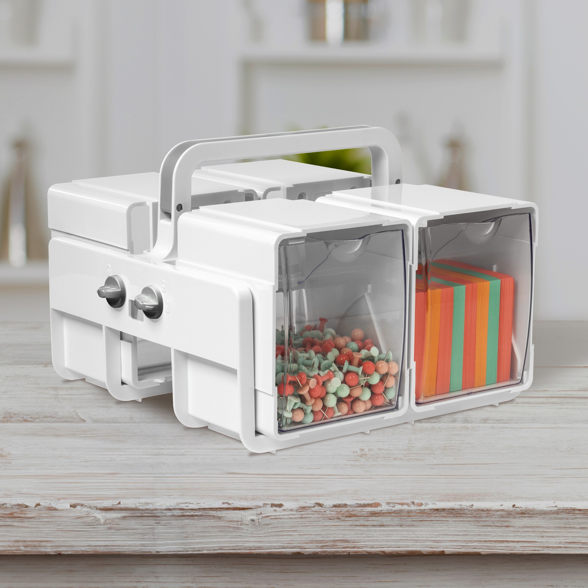 Stackable Caddy Single Stackable Tilt Bin Caddy - Deflecto