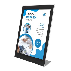 Superior Image® Slanted Sign Holder w/Border