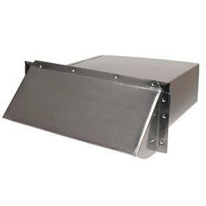 3.25 in.   10 in. Aluminum Wall Cap w/ damper