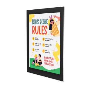 Superior Image® Wall Mount Black Border Sign Holder - 8.5" x 11"